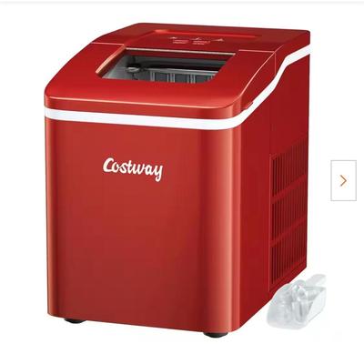 LOT 26  RED COSTWAY COUNTER TOP ICE MAKER NEW IN BOX