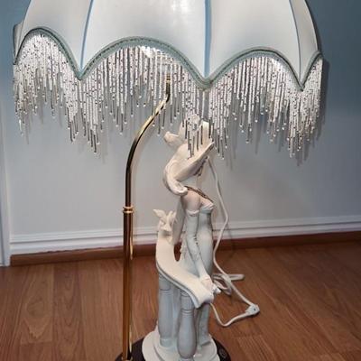 Giuseppe Armani spring morning lamp. 3 feet tall. Rare