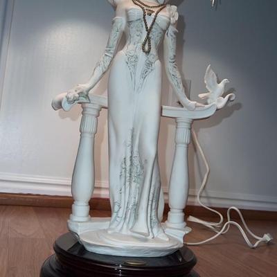 Giuseppe Armani spring morning lamp. 3 feet tall. Rare
