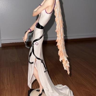 Giuseppe Armani "Lady w/ Peacock" Figurine 19.5" 385F Signed