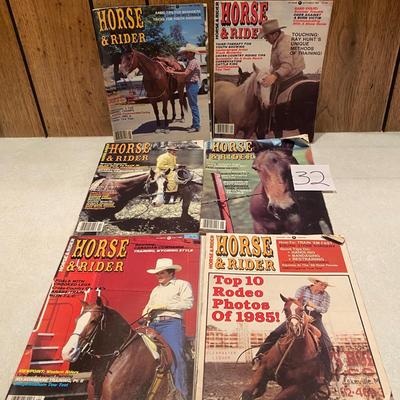 1985-86 Horse and Rider Magazines