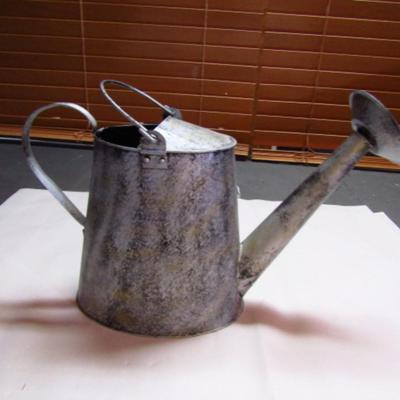 Metal Watering Can- Grapes and Leaves Design- 1 Gallon Capacity (G)