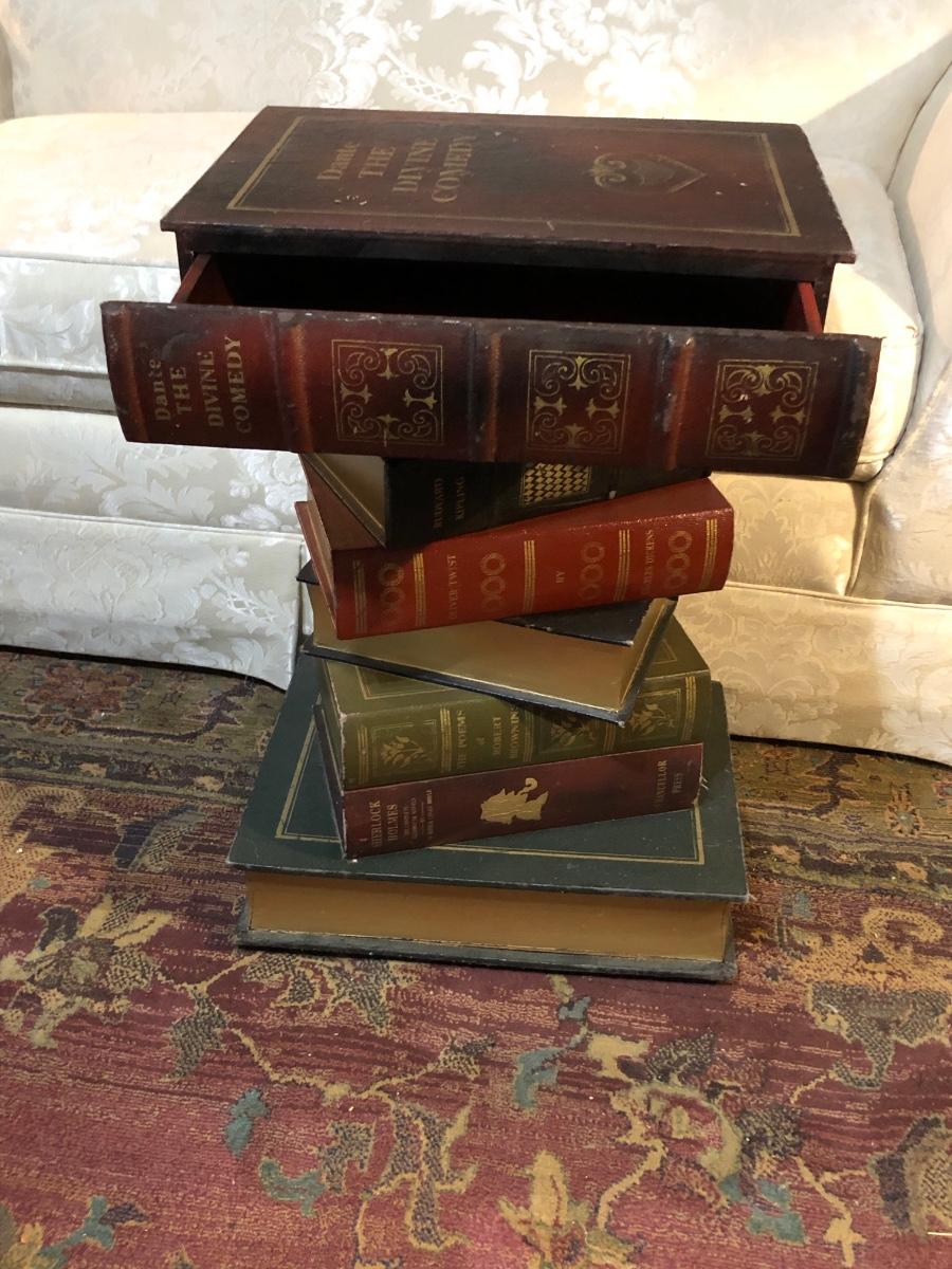 Stacked Book Form English Low Table Stacked Book Form English Low Table