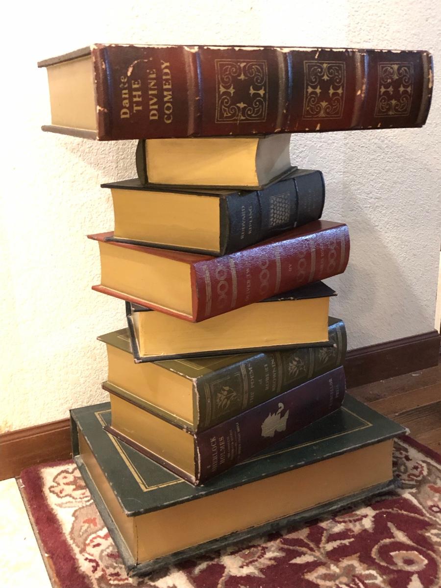 Stacked Book Form English Low Table Stacked Book Form English Low Table