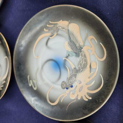 ABSOLUTELY STUNNING PC MID-CENTURY DRAGONWARE TEA SET