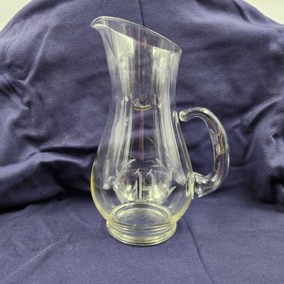 PRINCESSES HOUSE HERITAGE HAND BLOWN ETCHED CRYSTAL PITCHER #459