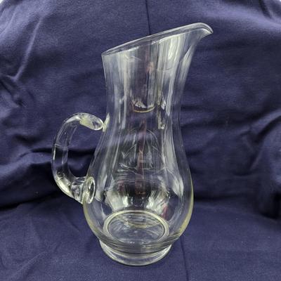 PRINCESSES HOUSE HERITAGE HAND BLOWN ETCHED CRYSTAL PITCHER #459