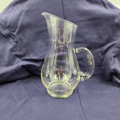 PRINCESSES HOUSE HERITAGE HAND BLOWN ETCHED CRYSTAL PITCHER #459