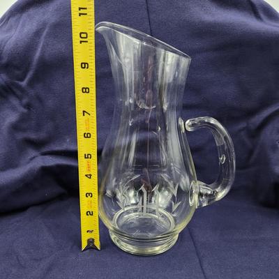PRINCESSES HOUSE HERITAGE HAND BLOWN ETCHED CRYSTAL PITCHER #459
