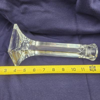 ASYMMETRICAL CRYSTAL CANDLE HOLDER