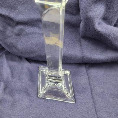 ASYMMETRICAL CRYSTAL CANDLE HOLDER