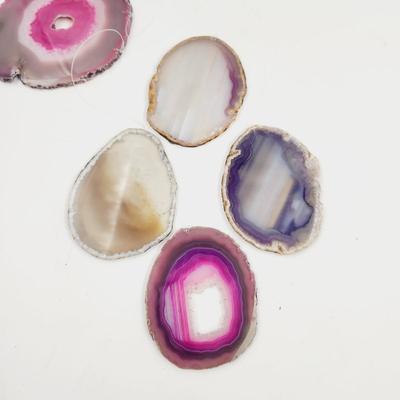 STUNNING GEODE SLIDED WINDCHIME SET
