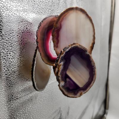 STUNNING GEODE SLIDED WINDCHIME SET