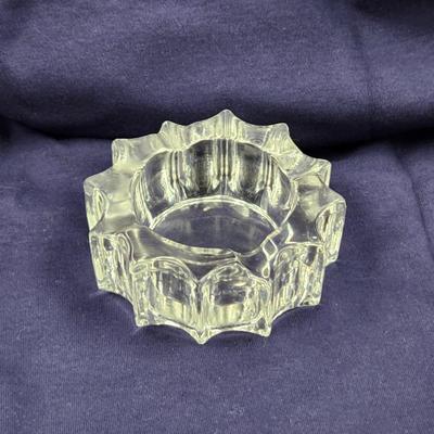 VINTAGE CRYSTAL ASH TRAY - TRINKET HOLDER