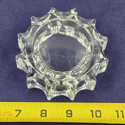 VINTAGE CRYSTAL ASH TRAY - TRINKET HOLDER