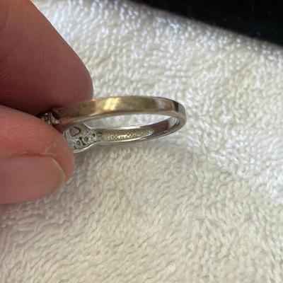 Opal & CZ Sterling Ring