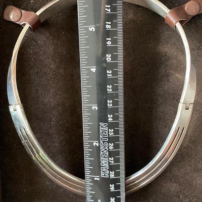 Sterling silver cuff necklace