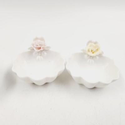 VINTAGE BONE CHIN ARDALT MINI SCALLOPED SHELL BOWL SET