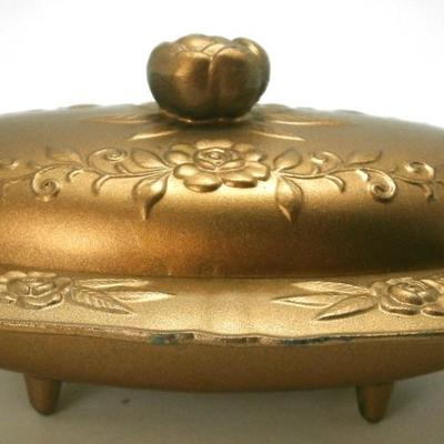 Antique Jewelry Casket Trinket Box made in Occupied Japan