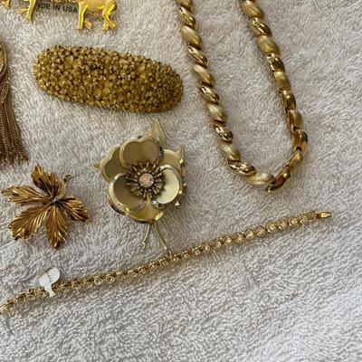 Large lot of Gold colored jewerly