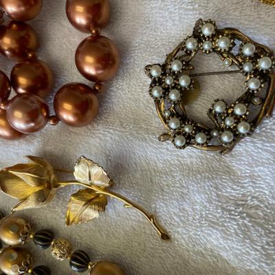 Lot of Earth tone jewelry