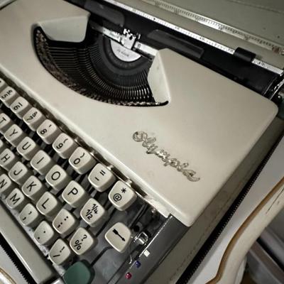 Vintage Olympia Portable Typewriter in Case