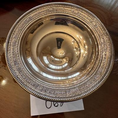 Sterling Silver weighted compote - great pattern
