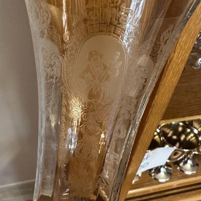 Vintage Fostoria Water glasses etched