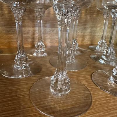 Vintage Etched Fostoria Glass Stemware