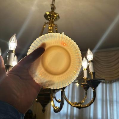 Vintage translucent mixed lot of plates and Cups
