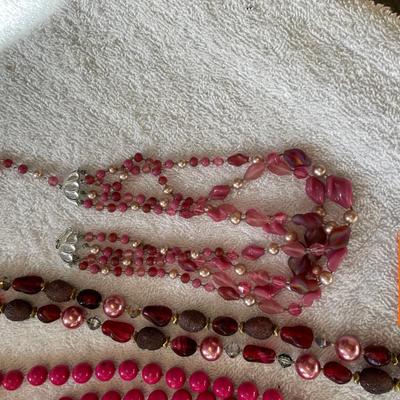 Lot of pinks & reds Jewerly