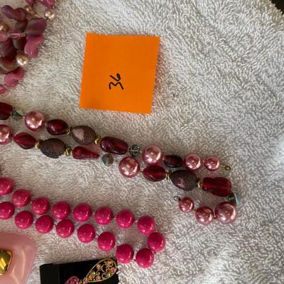 Lot of pinks & reds Jewerly