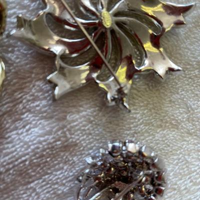 Rhinestone Costume Pins Brooches Name Brand
