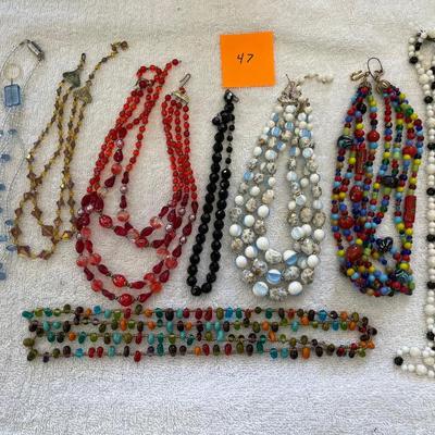 Lot of Bead necklaces