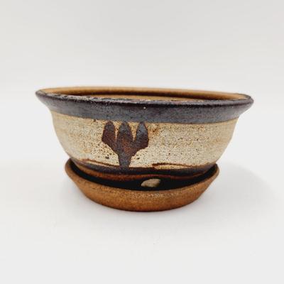 UNSIGNED STONE CACTUS POTTERY PLANTER