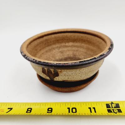 UNSIGNED STONE CACTUS POTTERY PLANTER