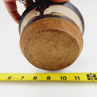 UNSIGNED STONE CACTUS POTTERY PLANTER