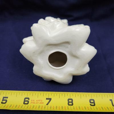 VINTAGE SMALL WHITE CERAMIC TREE SIGNED