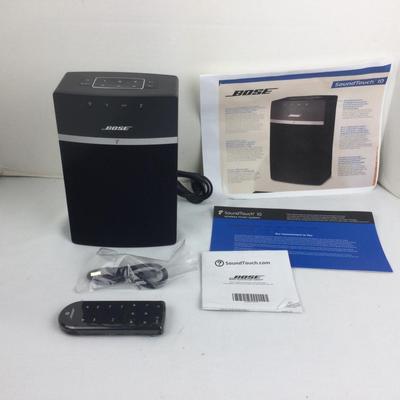 828 BOSE SoundTouch 10 with Remote and Instructions
