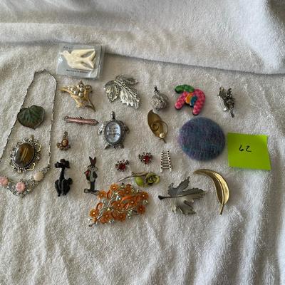 Jackpot group!  Brooches and other.