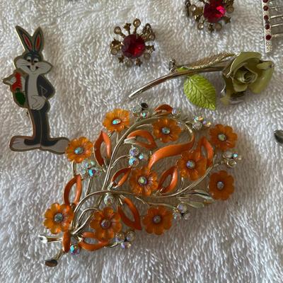 Jackpot group!  Brooches and other.