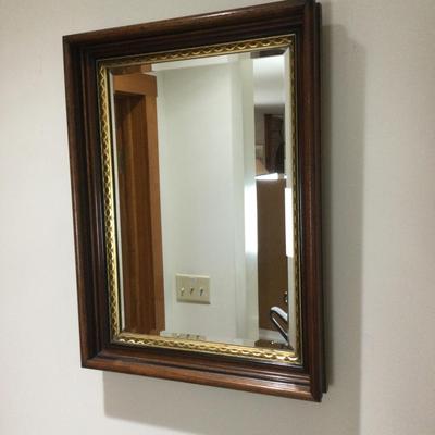 834 Pair of Victorian Walnut Mirrors