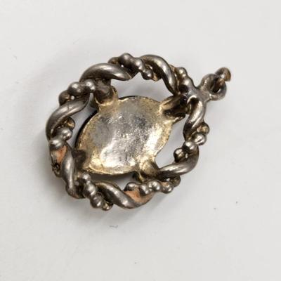 ANTIQUE SILVERTONED CAMEO PENDANT