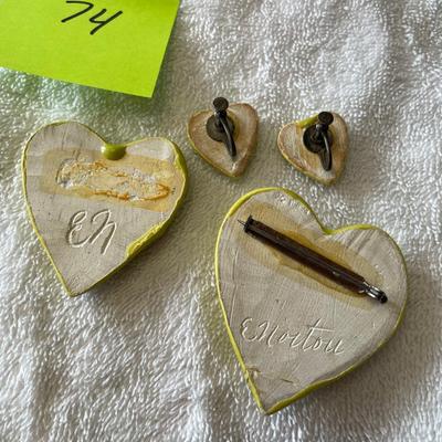 Heart Ceramic 50s California pottery set