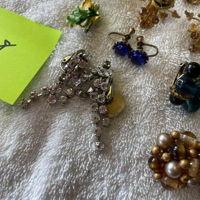 Large lot of Clip on Earrings
