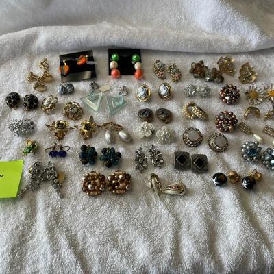 Large lot of Clip on Earrings