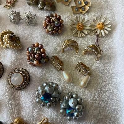 Large lot of Clip on Earrings