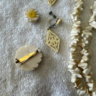Lot of Ivory & Bone jewelry
