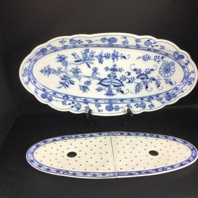 852 Meissen Blue Onion Fish Platter
