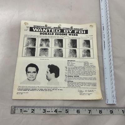 -29- VINTAGE | FBI Small Wanted Posters